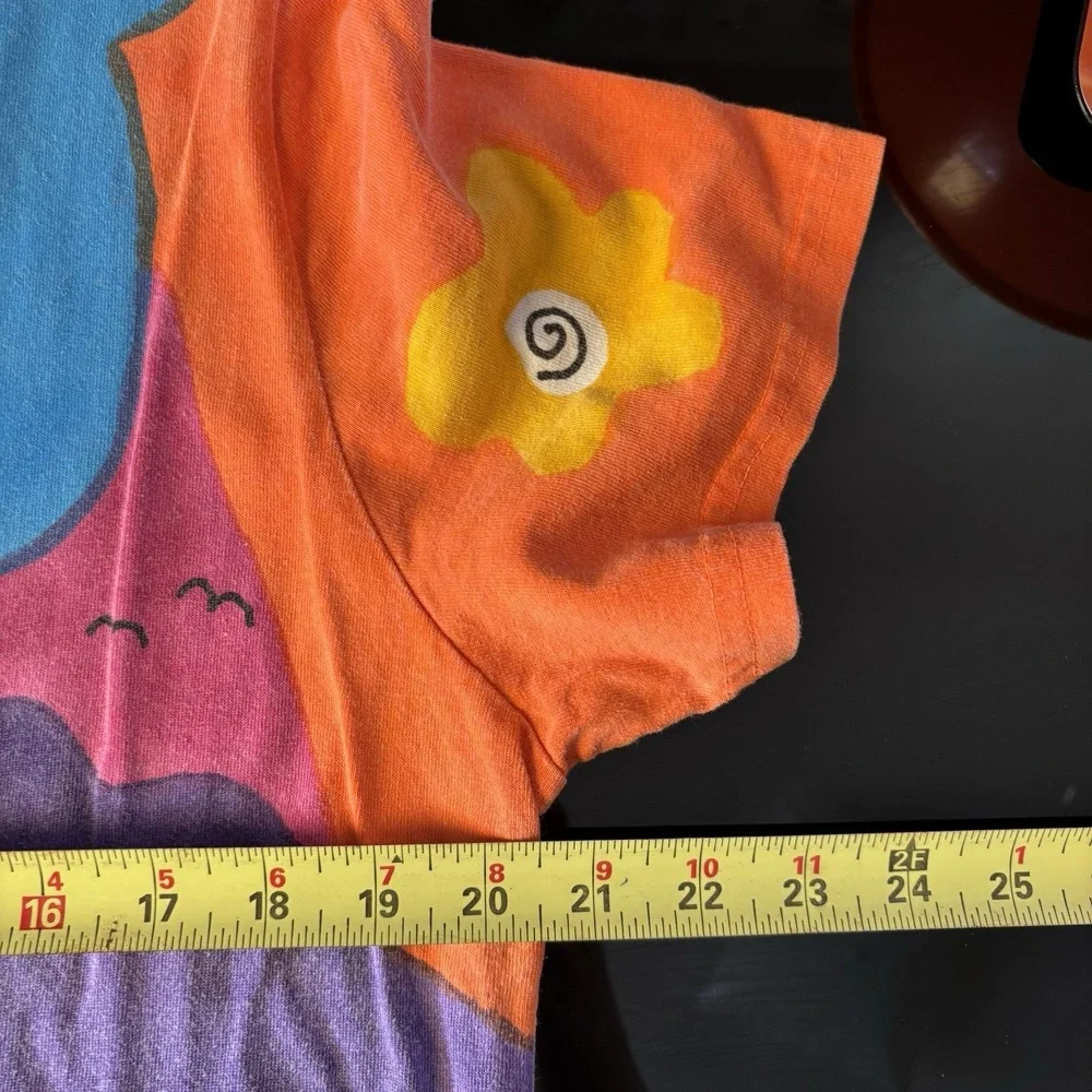 Women's 90s Art To Wear Dress Multicolor JB Hand Painted Dopamine Dressing L - Picture 7 of 7